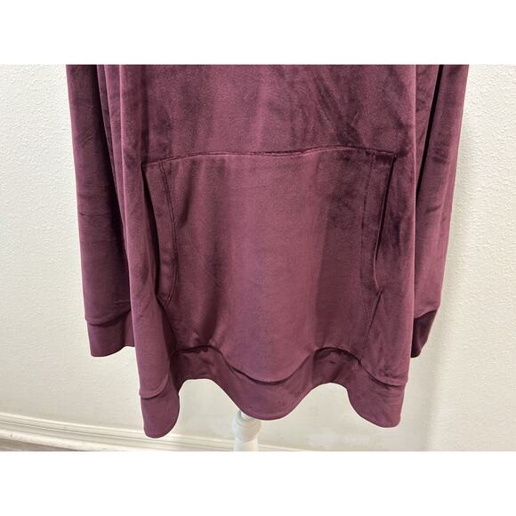 32 Degrees Women's Velour Pullover Hoodie Potent Purple Choose Your Size New B63 - Picture 6 of 7